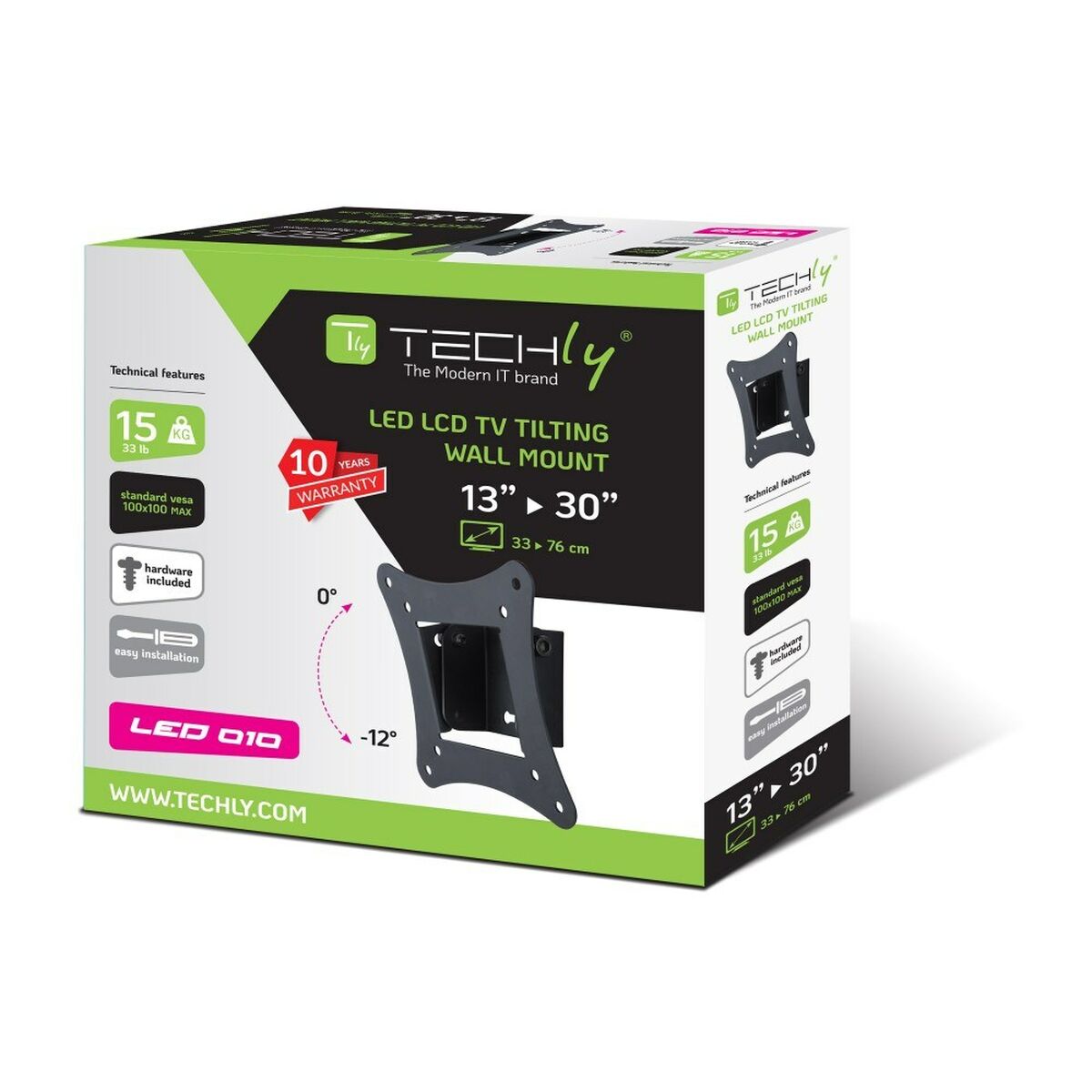 TV Statīvs Techly ICA-LCD-900 13" 30" 15 kg